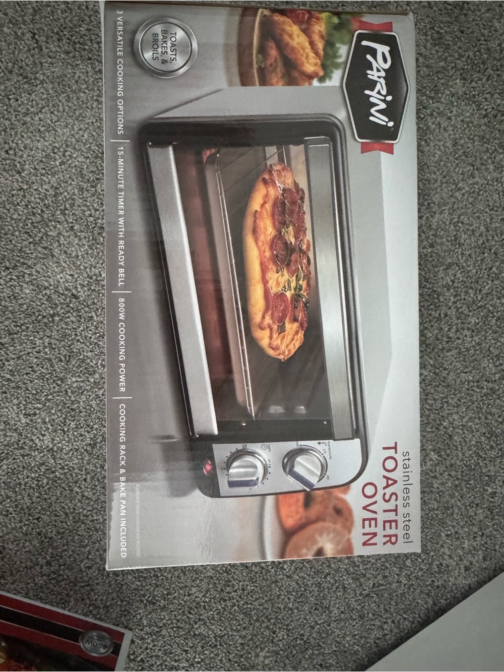 Parini  BRAND NEW Stainless Steel Toaster Oven in Silver